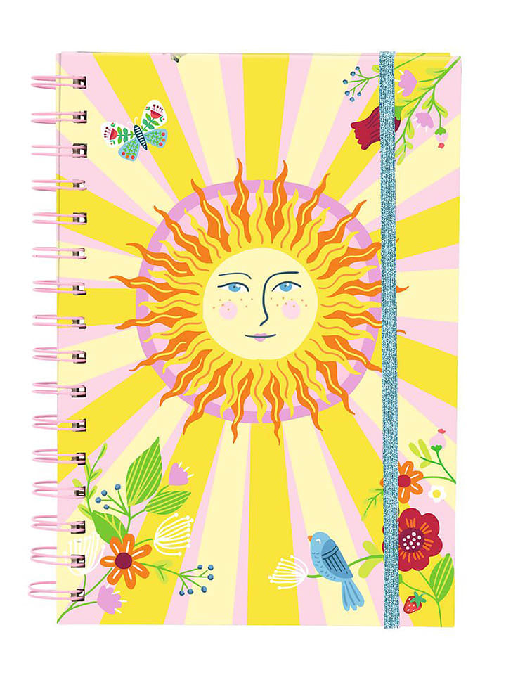 moses. Notatnik "Shine Bright" w kolorze jasnoróżowo-żółtym rozmiar: onesize