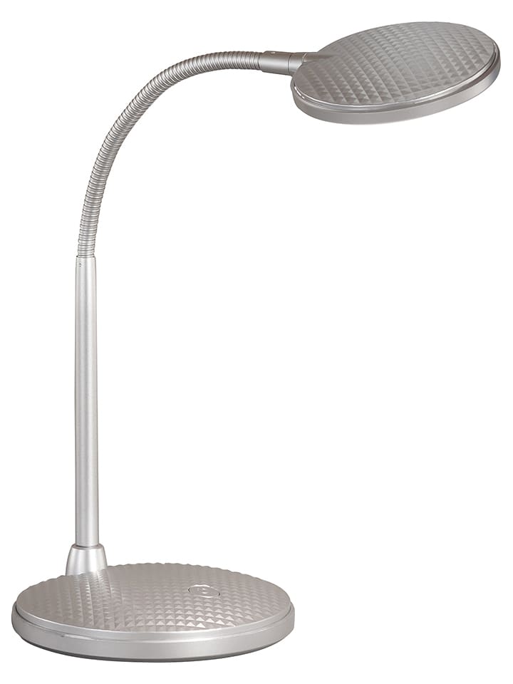 FISCHER & HONSEL Lampa stołowa LED "Work" w kolorze srebrnym - wys. 36,5 x Ø 14,5 cm rozmiar: onesize