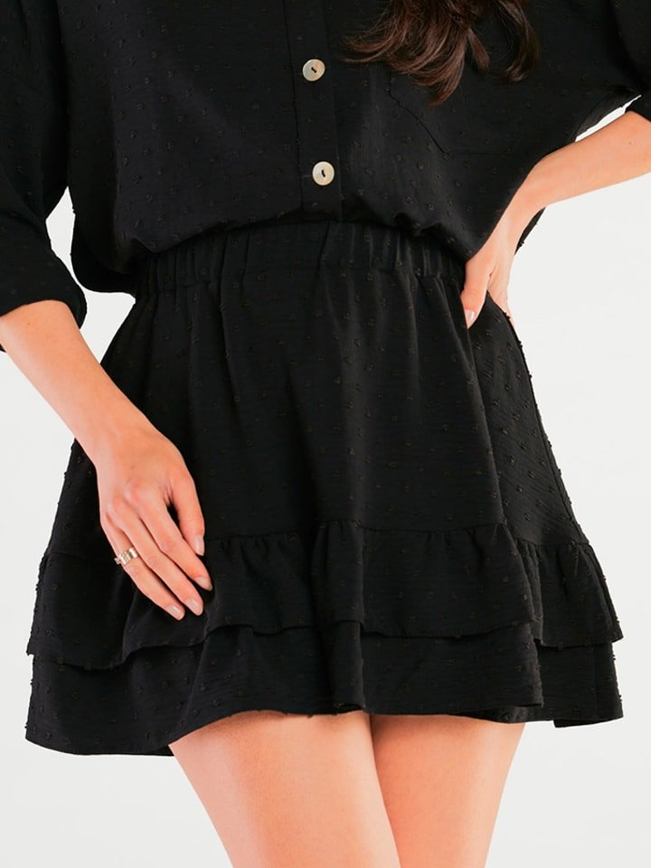 Awama Spódnica w kolorze czarnym rozmiar: L/XL