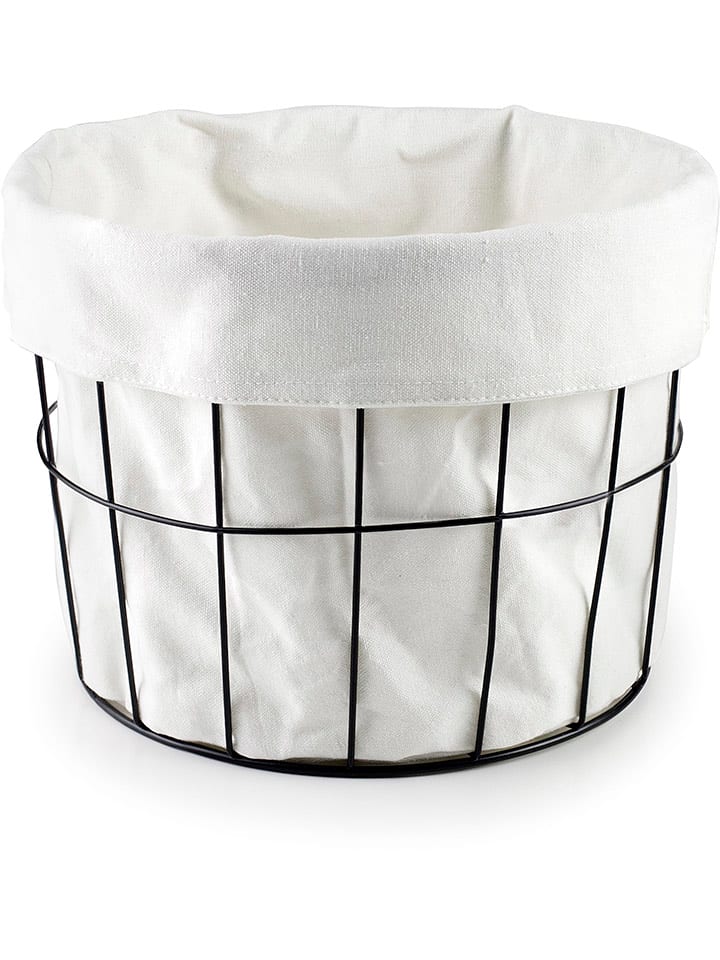 Ibili Koszyk w kolorze czarno-białym na pieczywo - Ø 25 cm rozmiar: onesize