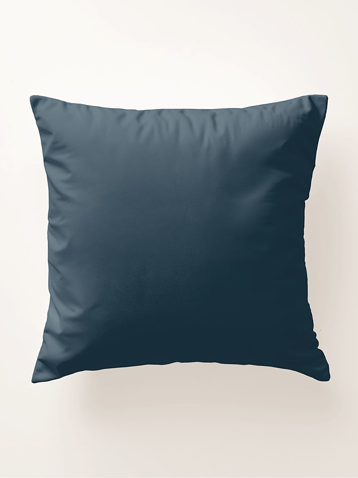 Pierre Cardin Perkalowa poszewka w kolorze morskim na poduszkę rozmiar: 80x80 cm