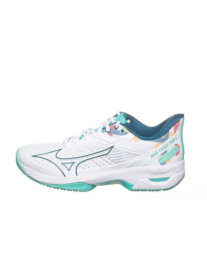Mizuno Buty sportowe "Wave Exceed" w kolorze turkusowo-białym rozmiar: 40