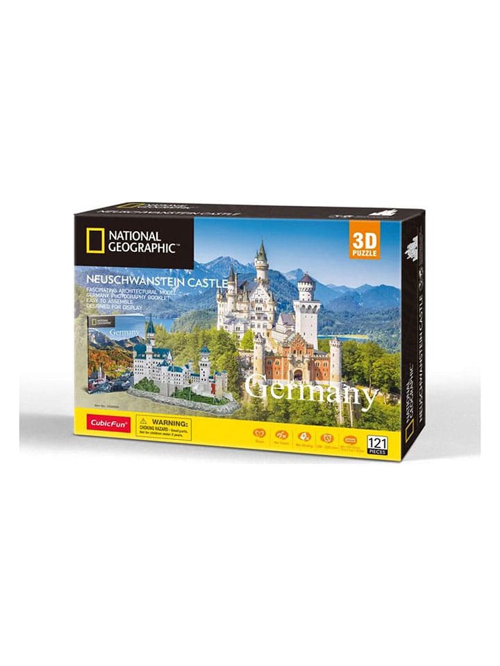 CubicFun 121-częściowe puzzle 3D "Neuschwanstein Castle" - 8+ rozmiar: onesize
