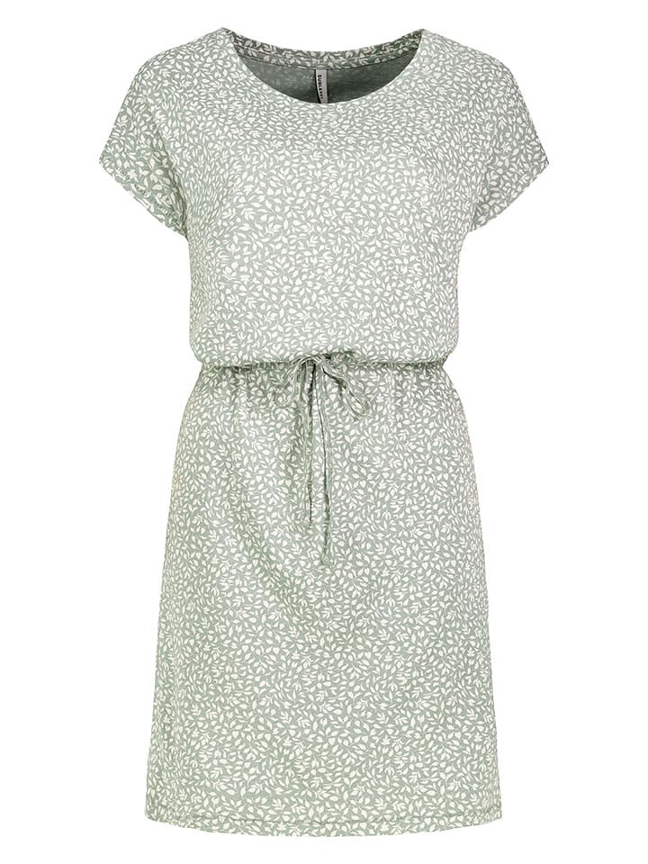 Sublevel Sukienka w kolorze zielono-białym rozmiar: XL