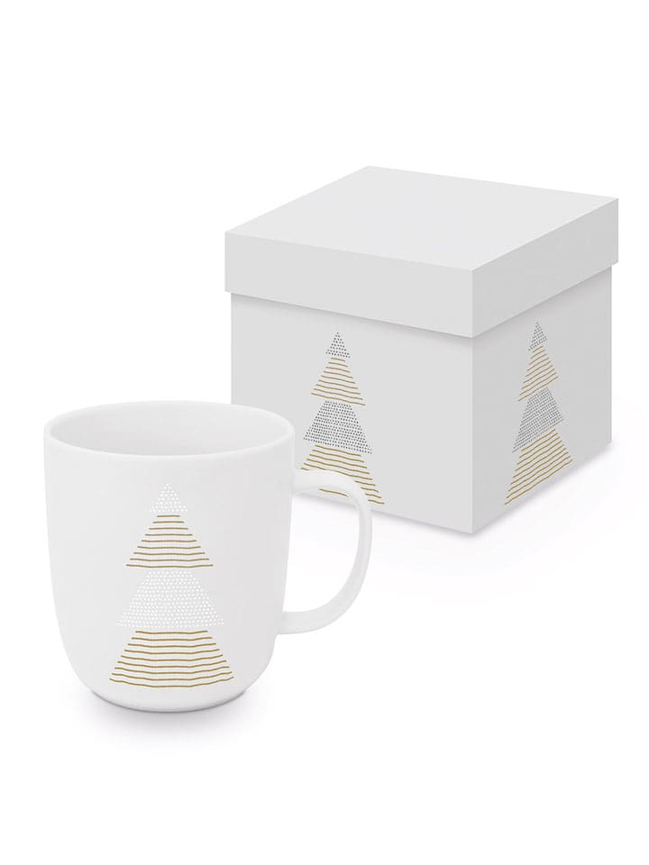 ppd Kubek jumbo "Stockholm" w kolorze biało-zielonym - 400 ml rozmiar: onesize