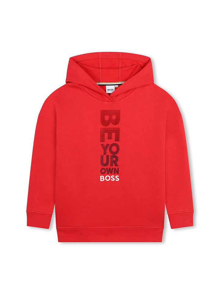 Hugo Boss Kids Bluza w kolorze czerwonym rozmiar: 128