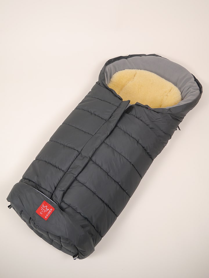 Kaiser Naturfellprodukte Śpiworek termiczny "Arctik Plus" w kolorze szarym - 105 x 48 cm rozmiar: onesize