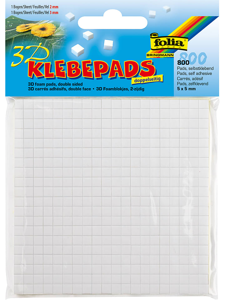 folia PAPER Paski klejące (800 szt.) w kolorze białym rozmiar: onesize