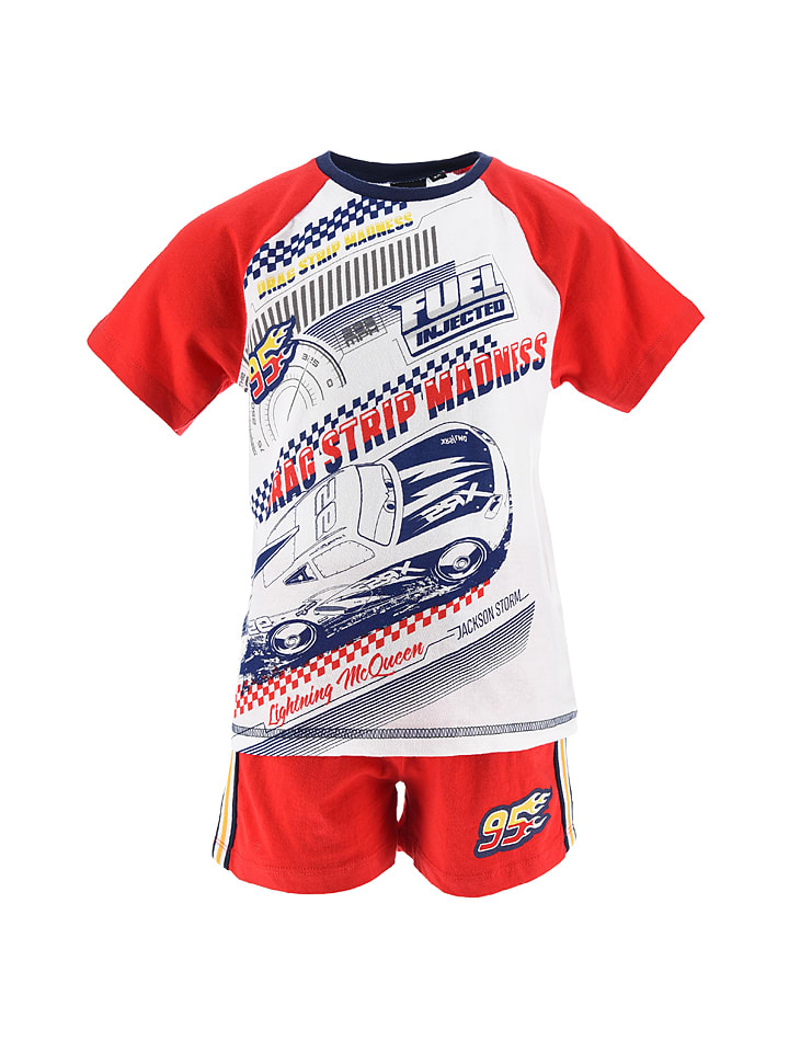 Disney Cars 2-częściowy zestaw "Auta" w kolorze czerwonym rozmiar: 98