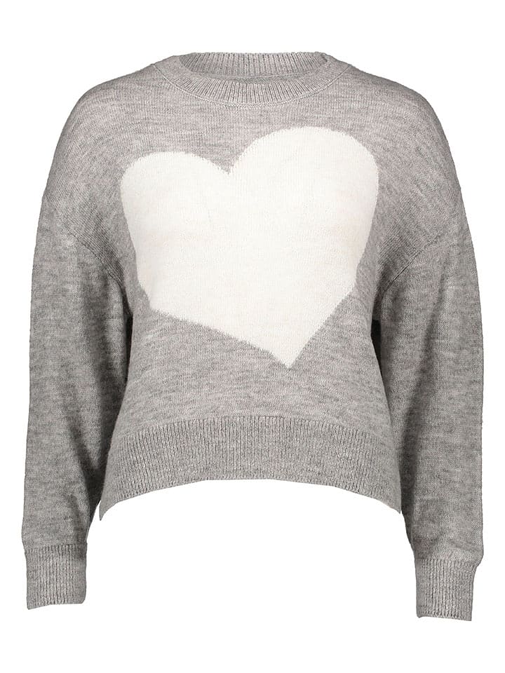 JDY Sweter "Lovella" w kolorze szarym rozmiar: XL