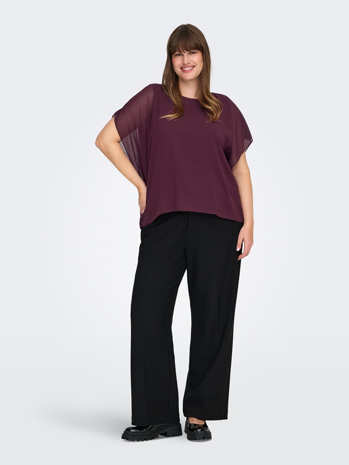 ONLY Carmakoma Bluzka w kolorze fioletowym rozmiar: 44