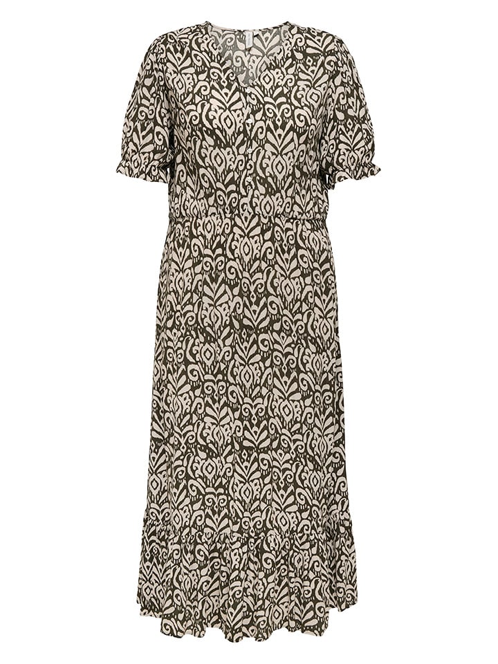 ONLY Sukienka w kolorze brązowo-kremowym rozmiar: 48