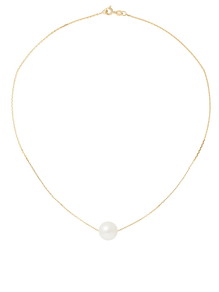 Pearline Złoty naszyjnik z perłą - dł. 42 cm rozmiar: onesize