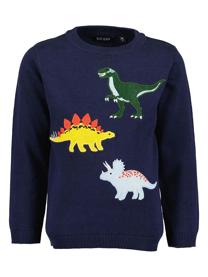 Blue Seven Sweter w kolorze granatowym rozmiar: 110