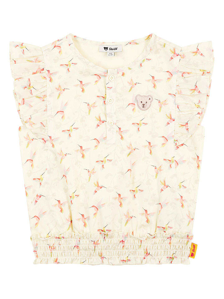 Steiff Bluzka w kolorze kremowym rozmiar: 110