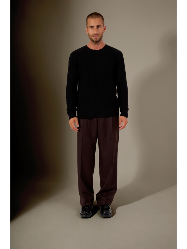 Perfect Cashmere Kaszmirowy sweter "Darri" w kolorze czarnym rozmiar: L