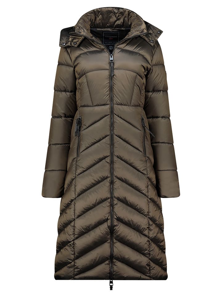 Geographical Norway Płaszcz pikowany "Blanche" w kolorze khaki rozmiar: XL