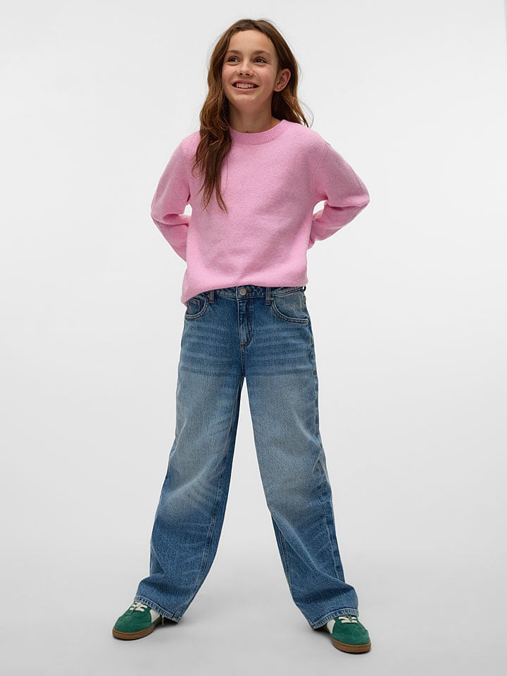 Vero Moda Girl Dżinsy "Brook" w kolorze błękitnym rozmiar: 140