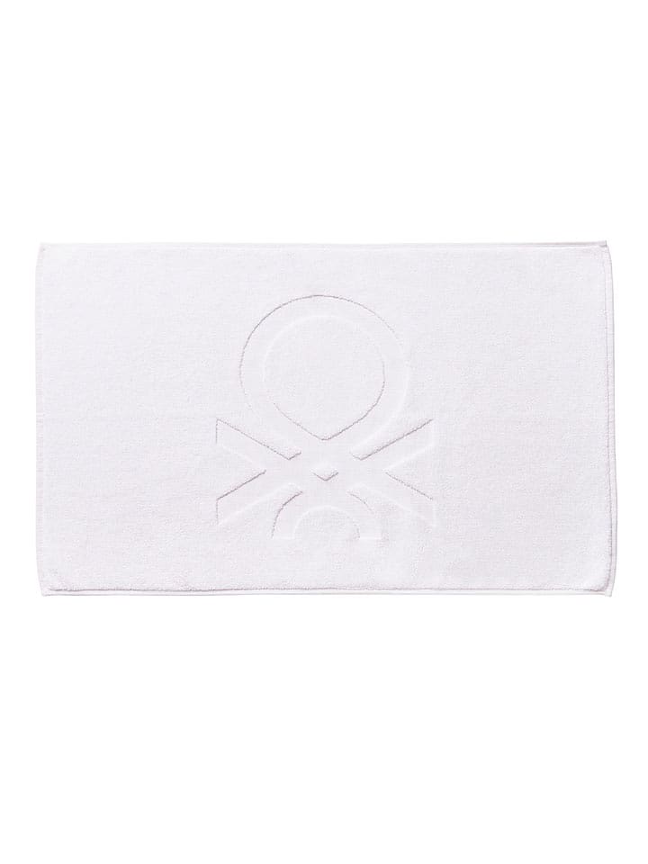 Benetton Dywanik łazienkowy w kolorze białym rozmiar: 50x80 cm