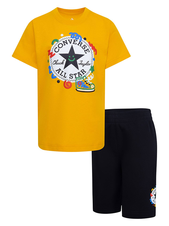 Converse 2-częściowy zestaw w kolorze pomarańczowo-granatowym rozmiar: 116/122