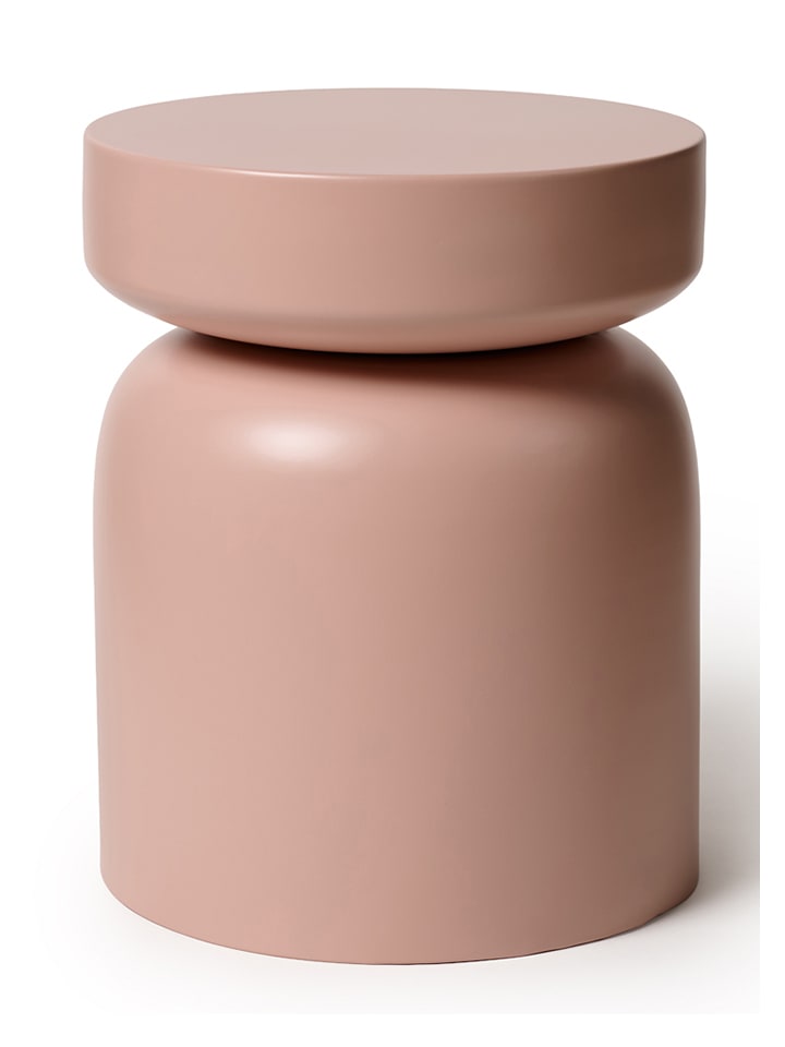 Madre Selva Stolik "Poppy" w kolorze jasnoróżowym - wys. 45 x Ø 30 cm rozmiar: onesize