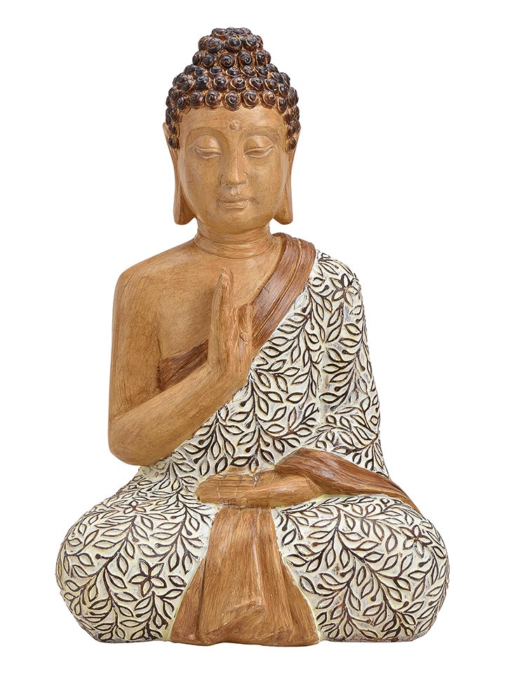 G. Wurm Figurka dekoracyjna "Buddha" w kolorze jasnobrązowym - 32 x 48 x 25 cm rozmiar: onesize