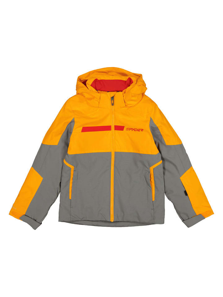 SPYDER Kurtka narciarska "Challenger" w kolorze żółto-szarym rozmiar: 140
