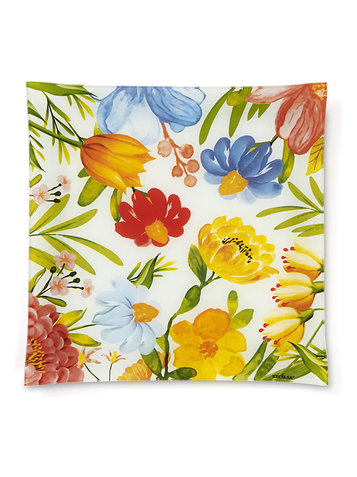 Trendy Kitchen by EXCÉLSA Półmisek "Blooming" ze wzorem - 30 x 30 cm rozmiar: onesize