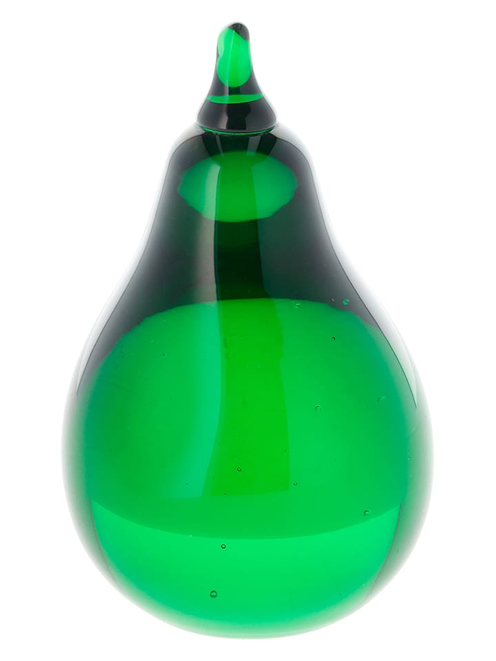 Villa Collection Figurka dekoracyjna "Pear" w kolorze zielonym - 10,5 x 6,5 cm rozmiar: onesize