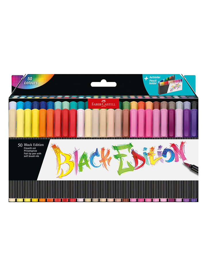 Faber-Castell Flamastry (50 szt.) "Black Edition" rozmiar: onesize