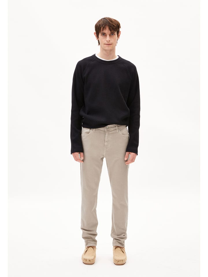 armedangels Dżinsy "Aarjo Tarpa" - Tapered fit - w kolorze beżowym rozmiar: W30/L34