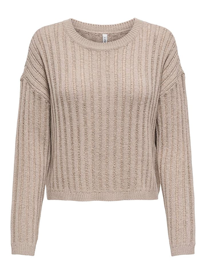 ONLY Sweter w kolorze beżowym rozmiar: M