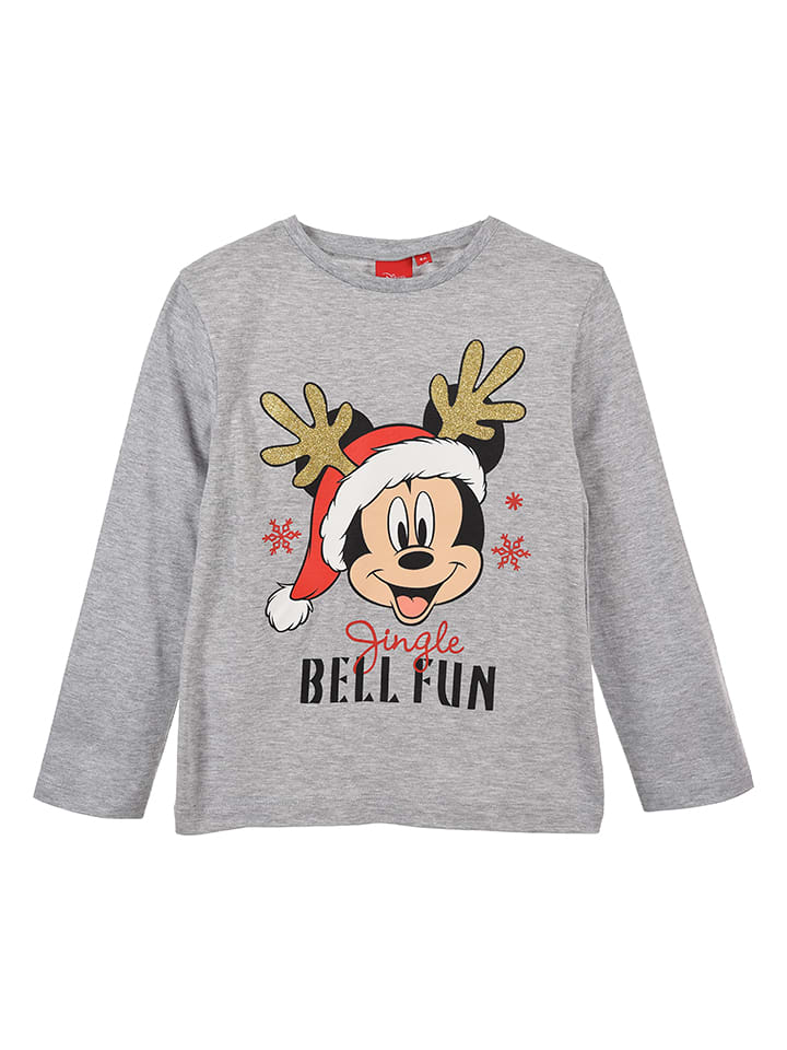 Disney Mickey Mouse Koszulka "Myszka Miki" w kolorze jasnoszarym rozmiar: 110