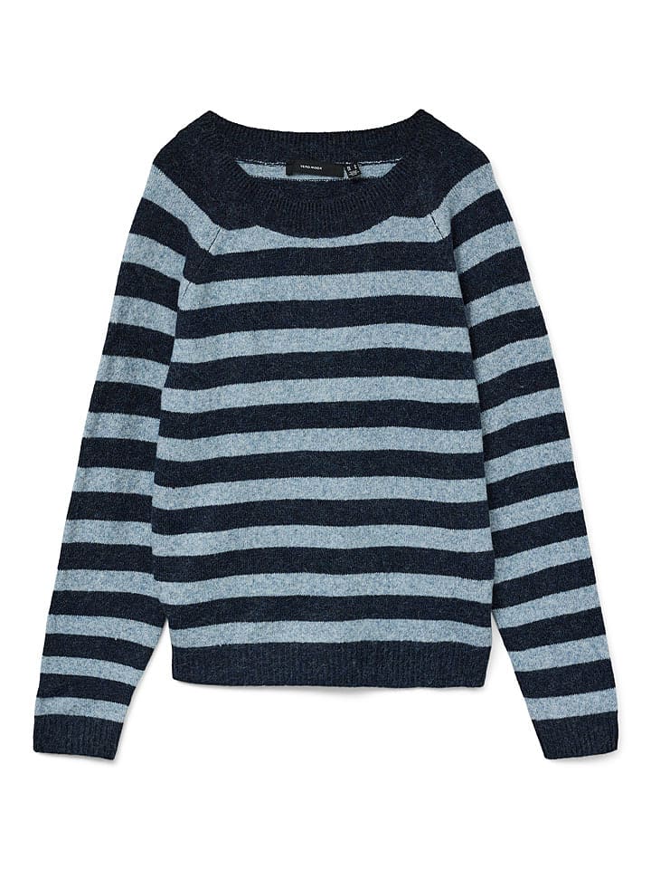 Vero Moda Girl Sweter "Doffy" w kolorze granatowo-błękitnym rozmiar: 146/152