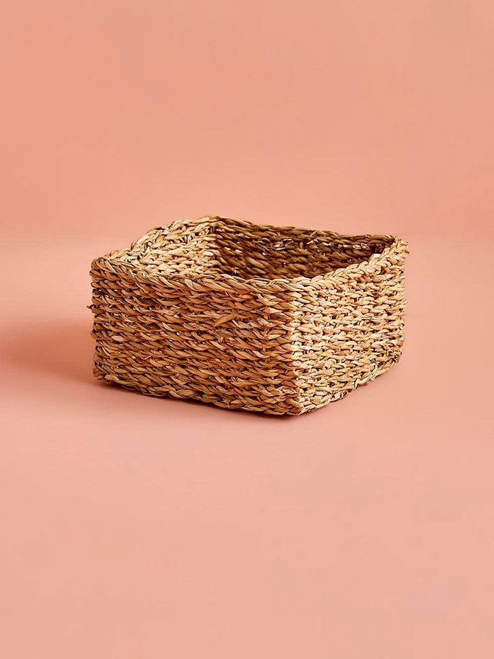 BELLA MAISON Kosz "Kiara" w kolorze jasnobrązowym - 22 x 22 x 10 cm rozmiar: onesize