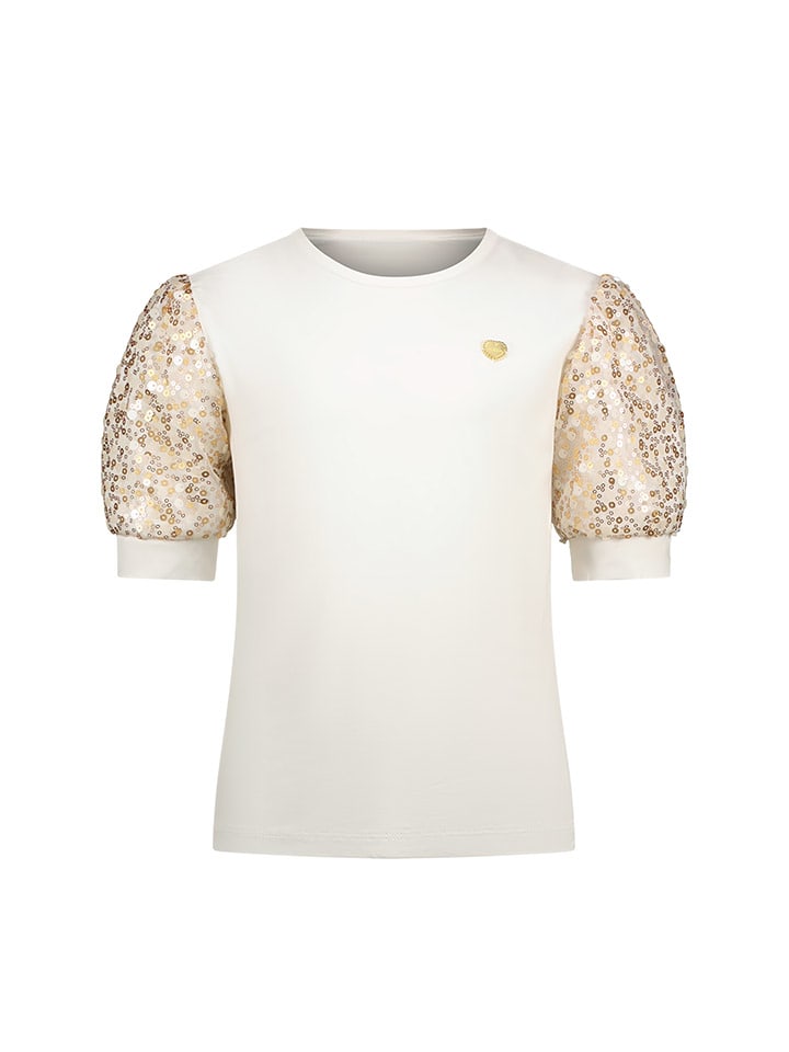 Le Chic Koszulka "Noshany" w kolorze złoto-białym rozmiar: 140