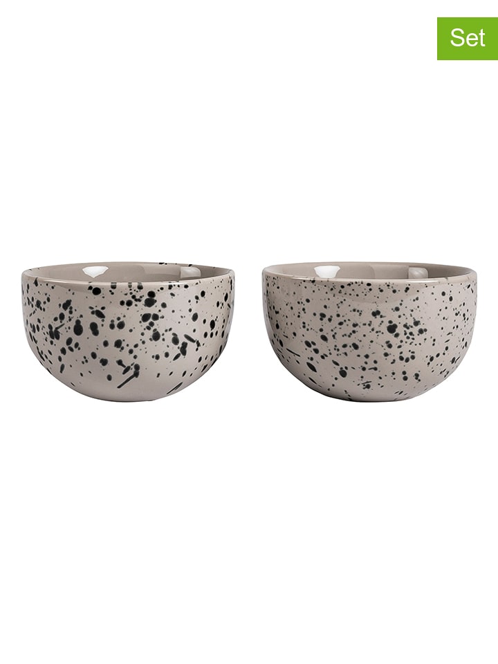 Sagaform Miski (2 szt.) w kolorze szarym - Ø 9 cm rozmiar: onesize