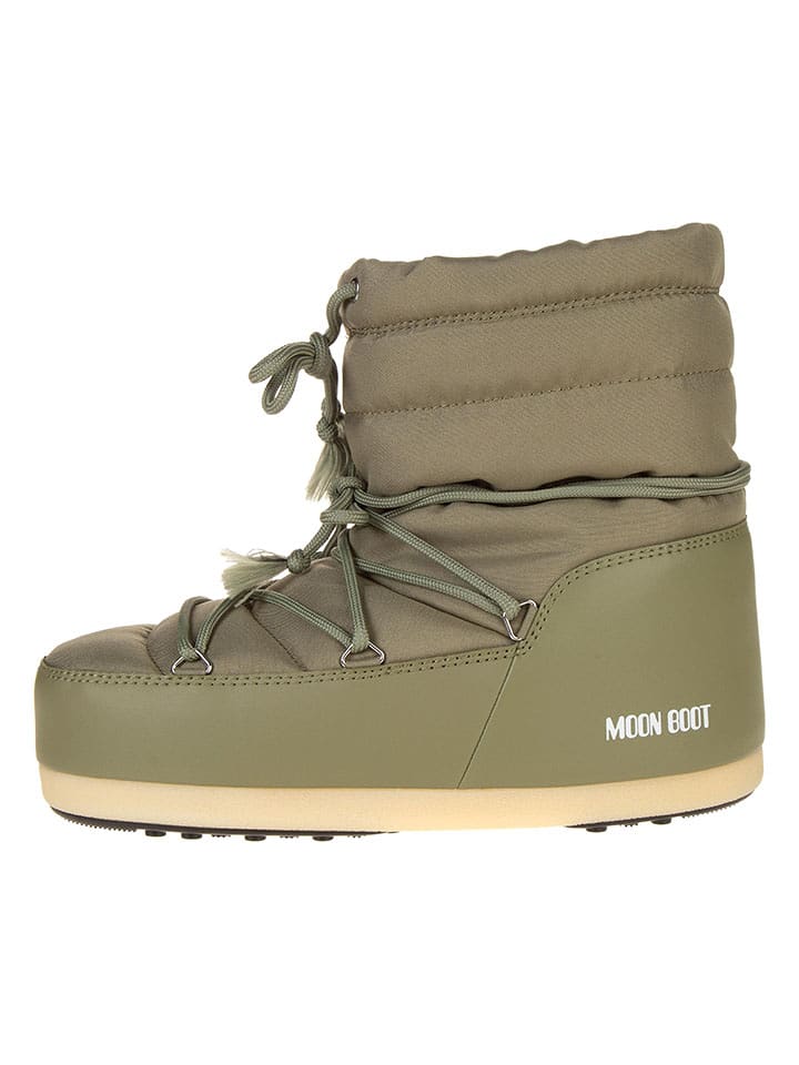 Moon Boot Botki zimowe "EVX LIGHT LOW NYLON" w kolorze khaki rozmiar: 43/44