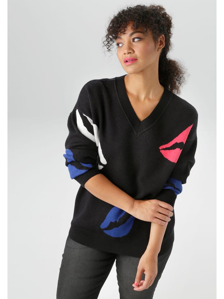 Aniston Sweter w kolorze czarnym rozmiar: 48