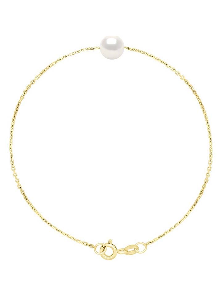 Pearl Addict Złota bransoletka z perłą rozmiar: onesize