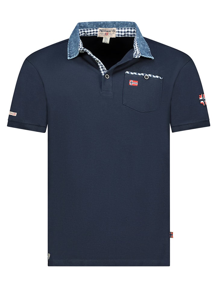 Geographical Norway Koszulka polo "Kerwin" w kolorze granatowym rozmiar: S