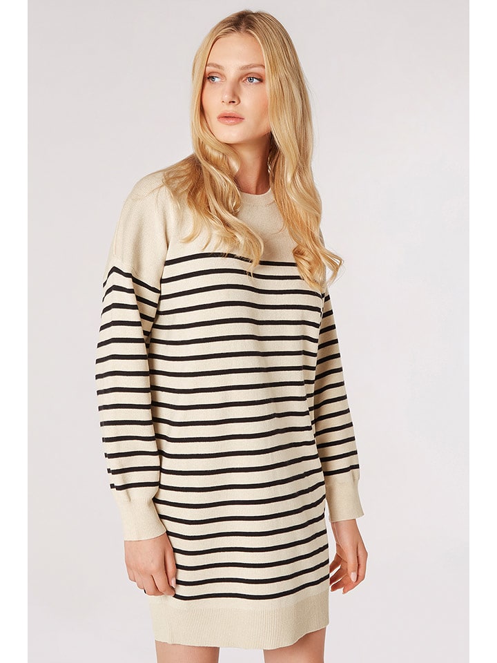 Apricot Sukienka w kolorze kremowo-czarnym rozmiar: XXL