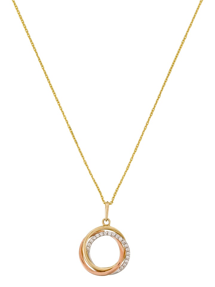 OR ÉCLAT Złota zawieszka "Cercle Trio" rozmiar: onesize