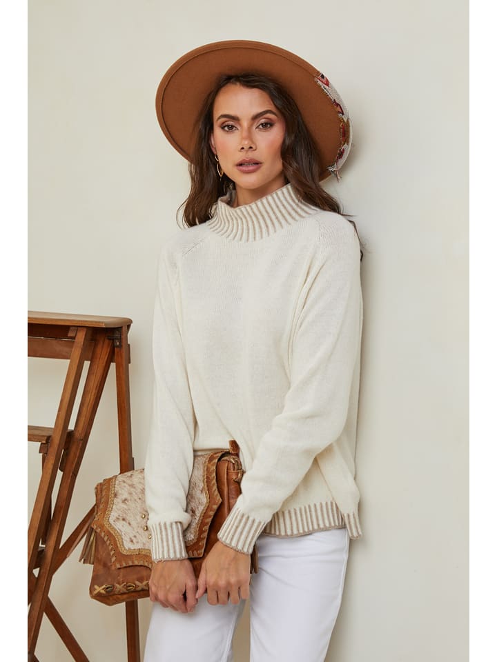 Joséfine Sweter "Csepreg" w kolorze kremowym rozmiar: S