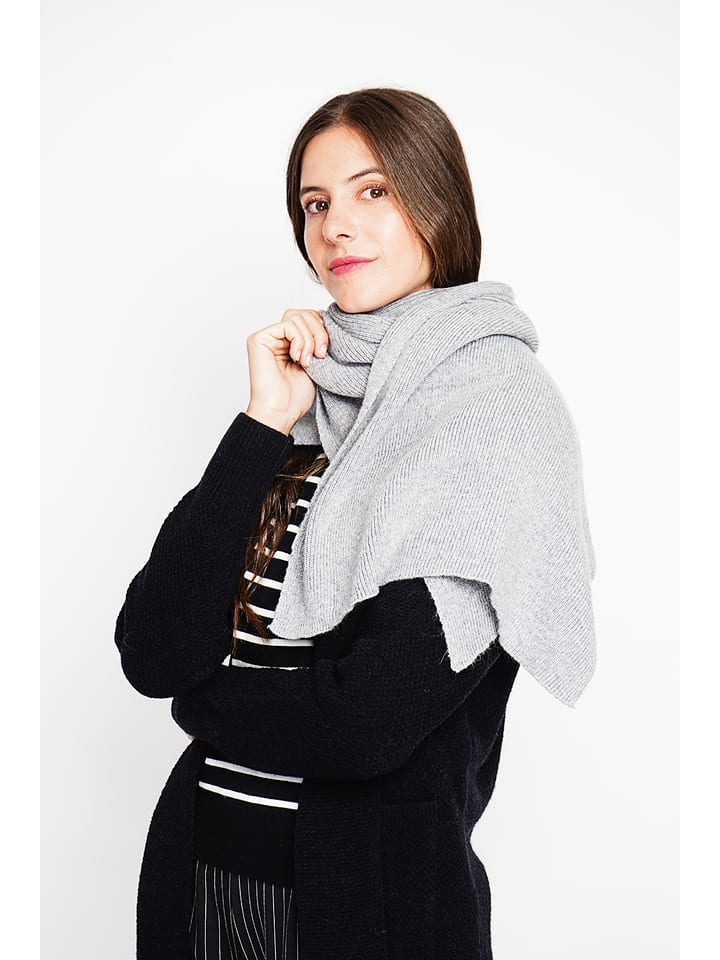 William de Faye Szal w kolorze jasnoszarym rozmiar: onesize