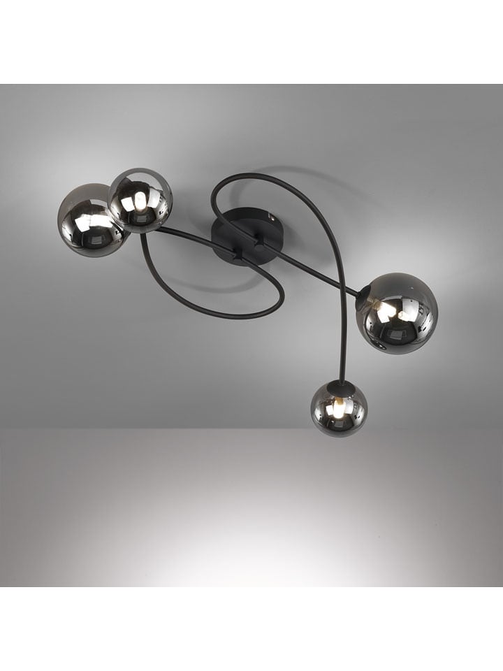 FISCHER & HONSEL Lampa sufitowa LED "Bala" w kolorze czarno-antracytowym - 78,5 x 26,5 x 37 cm rozmiar: onesize