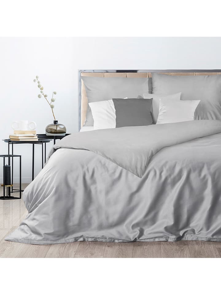 Eurofirany Komplet pościeli "Nova 3" w kolorze szarym rozmiar: 140x200 cm