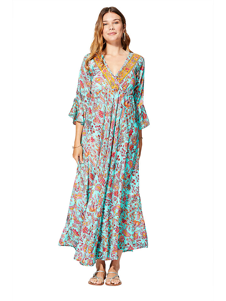 Aller Simplement Sukienka w kolorze turkusowo-czerwonym rozmiar: 38/40