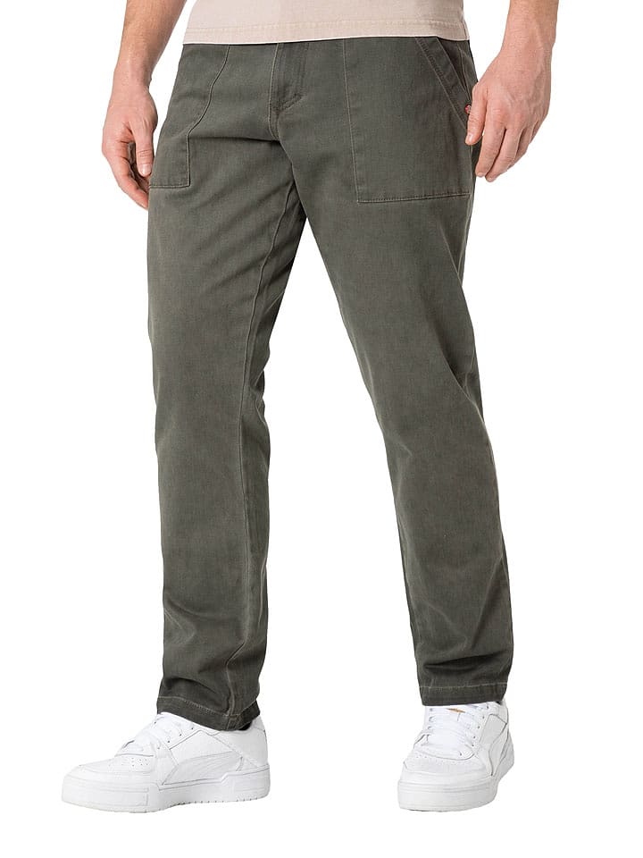 Timezone Spodnie "Luke" - Regular fit - w kolorze zielonym rozmiar: W29/L32