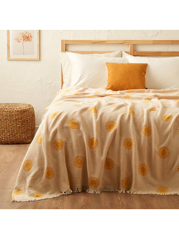 BELLA MAISON Narzuta "Sunny" w kolorze żółtym rozmiar: 200x220 cm